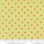 PRESALE Cali & Co Cherries Light Lime Yardage by Corey Yoder for Moda Fabrics | 29194 18