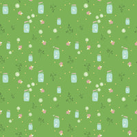 Summer Skies and Fireflies Fireflies Green Yardage by Gracey Larson for Riley Blake Designs | C16373-GREEN