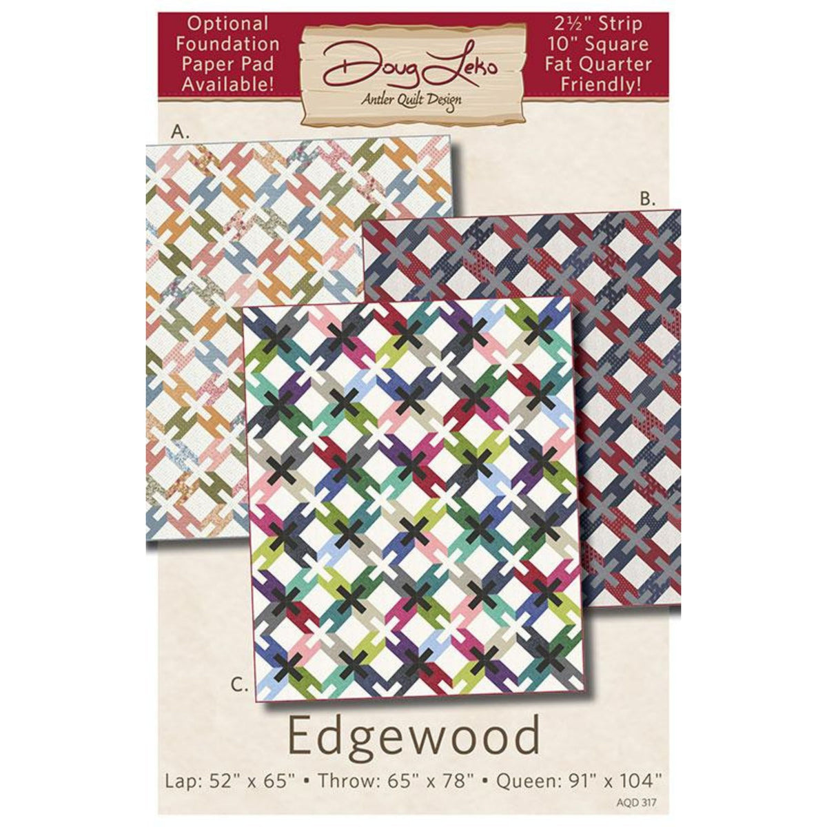 PRESALE Edgewood Quilt Pattern by Antler Quilt Designs | AQD 317