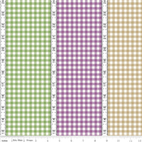 Simple Pleasures Gingham Stripes Multi Yardage by American Jane for Riley Blake Designs | C16658-MULTI