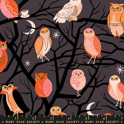PRESALE Freaky Familiars Who Cooks For You Eggplant Yardage by Ruby Star Society | RS5190 13