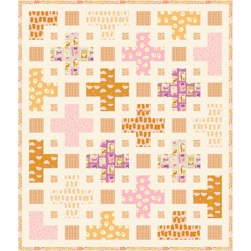 The Violet Quilt Custom Quilt Kit With Egg and Friends by Kimberly Kight for Ruby Star Society | Size 58" x 68"