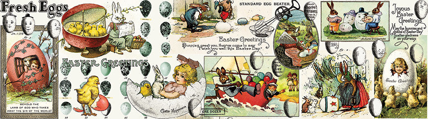 Egg Hunt Easter Egg Collage Multi Yardage by y J. Wecker Frisch for Riley Blake Designs | CD17143-MULTI