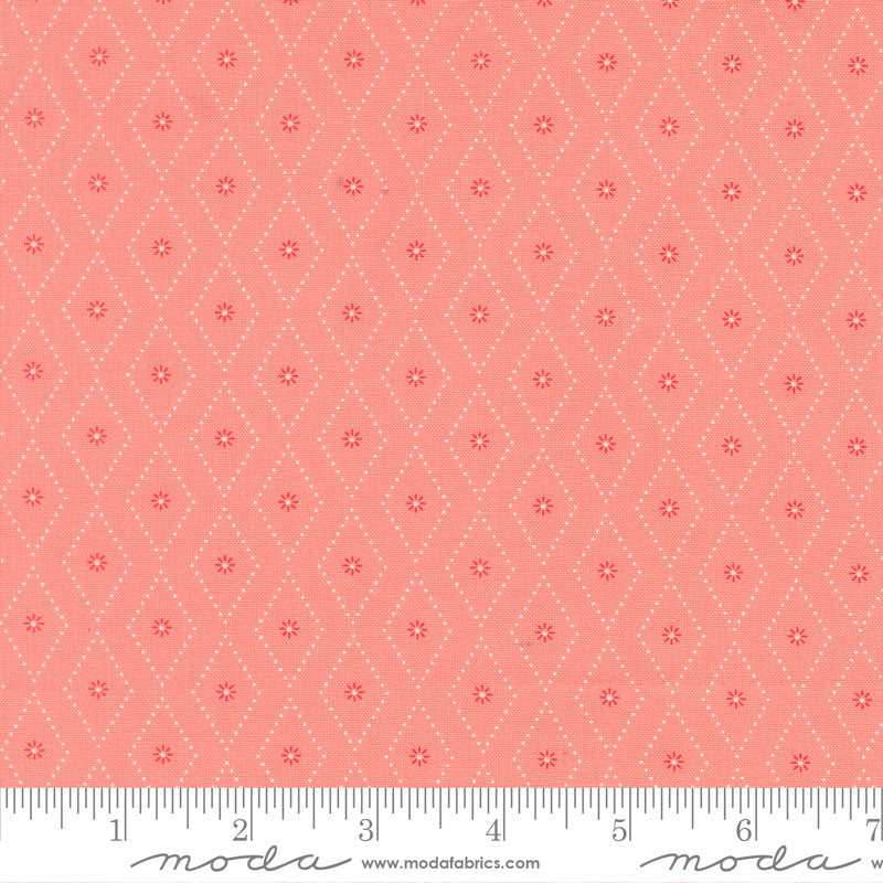 PRESALE Poinsettia and Pear Argyle Carnation Yardage by Sherri & Chelsi for Moda Fabrics | 37716 15