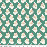 Merry Little Christmas Pine Santa Yardage by My Mind's Eye for Riley Blake Designs |C14842 PINE