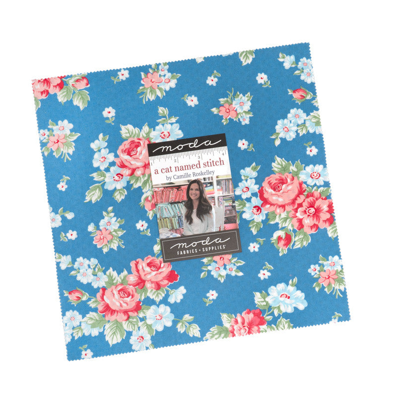 A Cat Named Stitch Layer Cake 10" by Camille Roskelley for Moda Fabrics | 42 Pcs | 55340LC