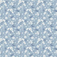 Freedom Garden Ditsy Floral Sky Yardage by My Mind's Eye for Riley Blake Designs | C15625-SKY