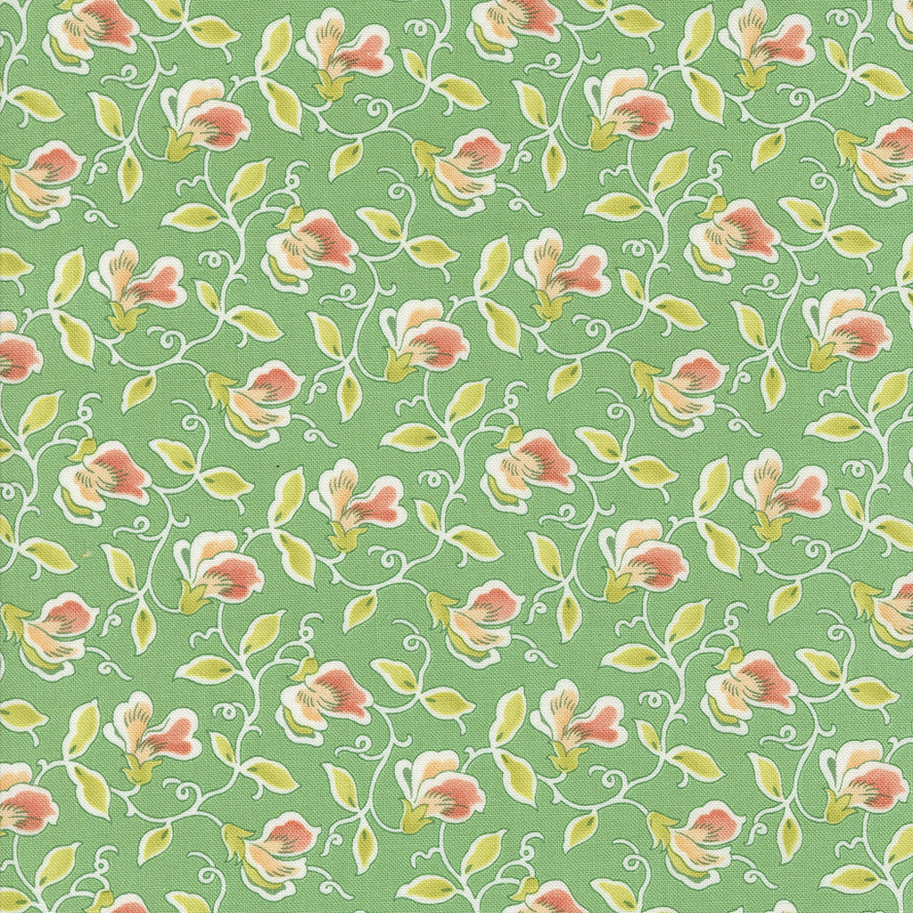 Portofino Sweet Pea Azure Yardage by Fig Tree & Co for Moda Fabrics ...