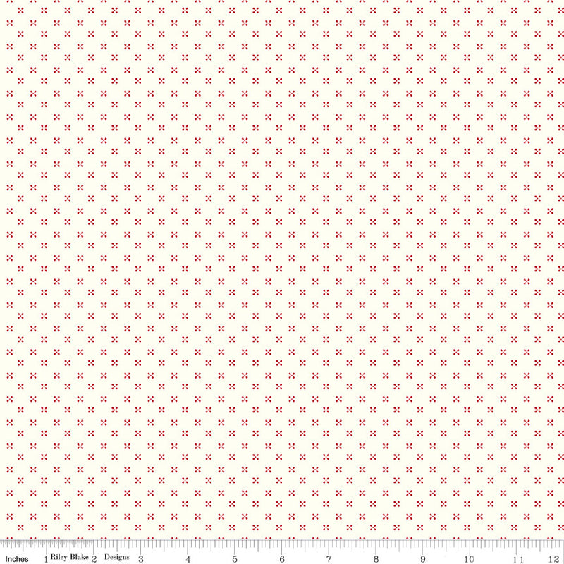 PRESALE Radiant Ruby Dots Cloud Yardage by Dani Mogstad for Riley Blake Designs | C17266-CLOUD