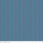 Autumn Denim Stripe Yardage by Lori Holt for Riley Blake Designs | C14665 DENIM Lori Holt Stripe Fabric Cut Options