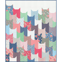 Purrville Quilt Kit With A Cat Named Stitch by Camille Roskelley for Moda Fabrics | Quilt Size 56 1/2" x 68 1/2"