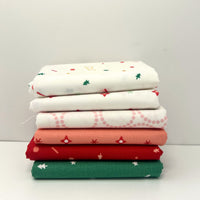 Tiny Christmas Custom Fat Quarter Bundle by Lizzy House for Moda Fabrics | 6 FQs | Curated Bundle