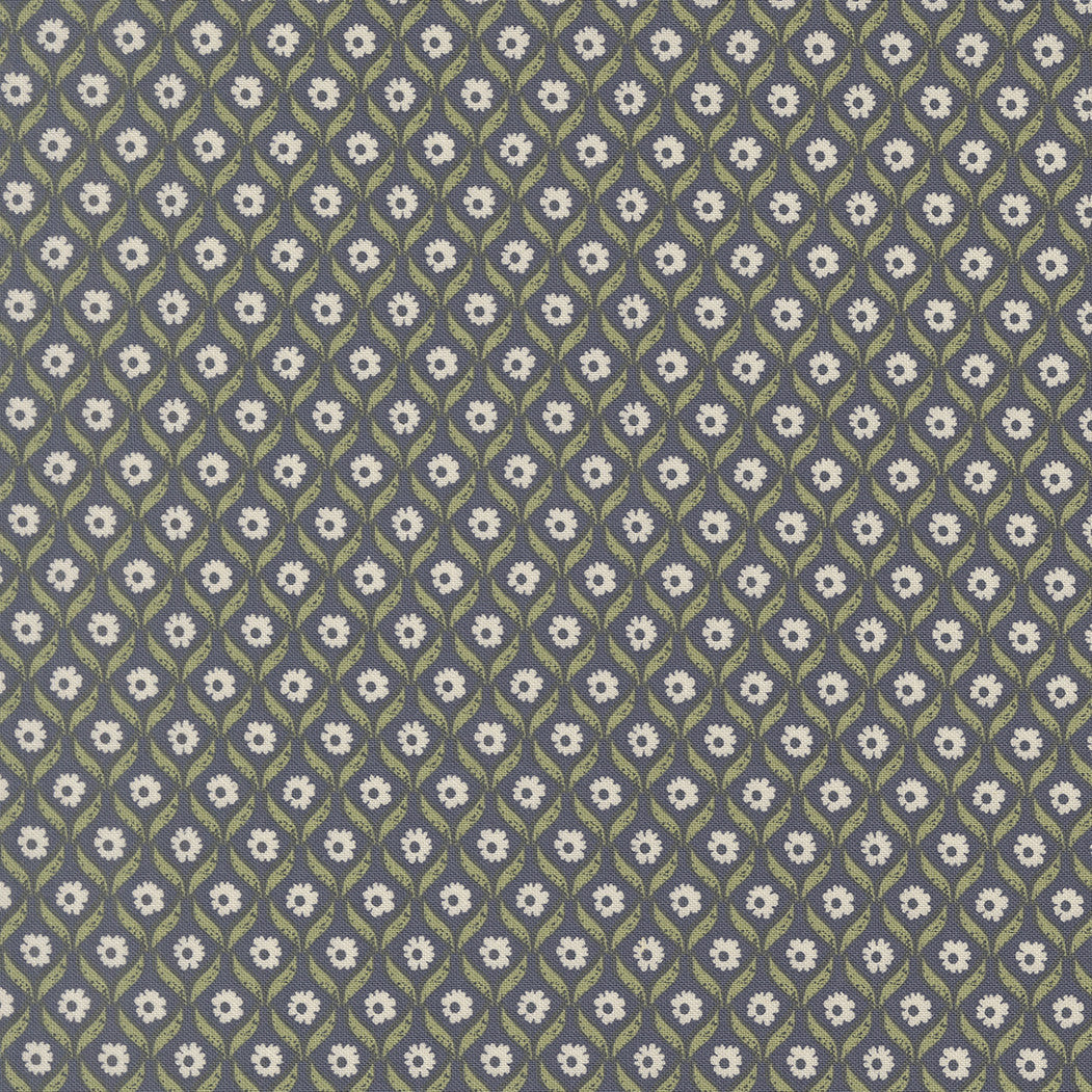 PRESALE True Love Wall Flower Twilight Yardage by Lella Boutique for Moda Fabrics | 5262 13