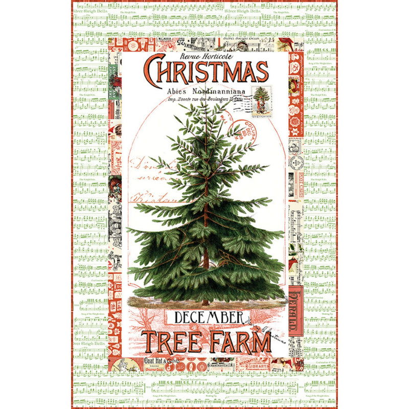 Classic Christmas Christmas Botanical Main Panel by J. Wecker Frisch for Riley Blake Designs | Panel Size 24" x 43" | PD16280-PANEL
