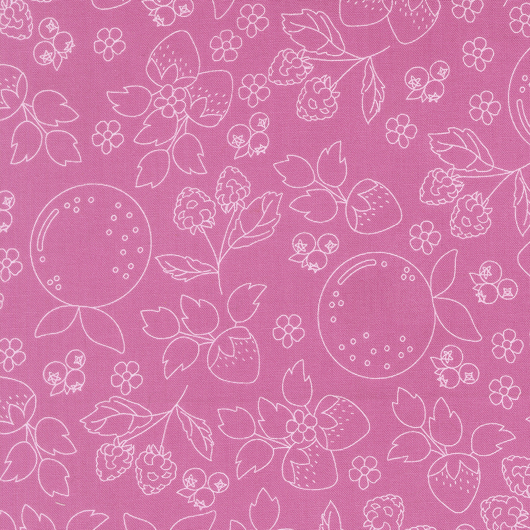 Fruit Salad Fruit Sketch Petal Pink Yardage by Corey Yoder for Moda Fabrics | 29241 26