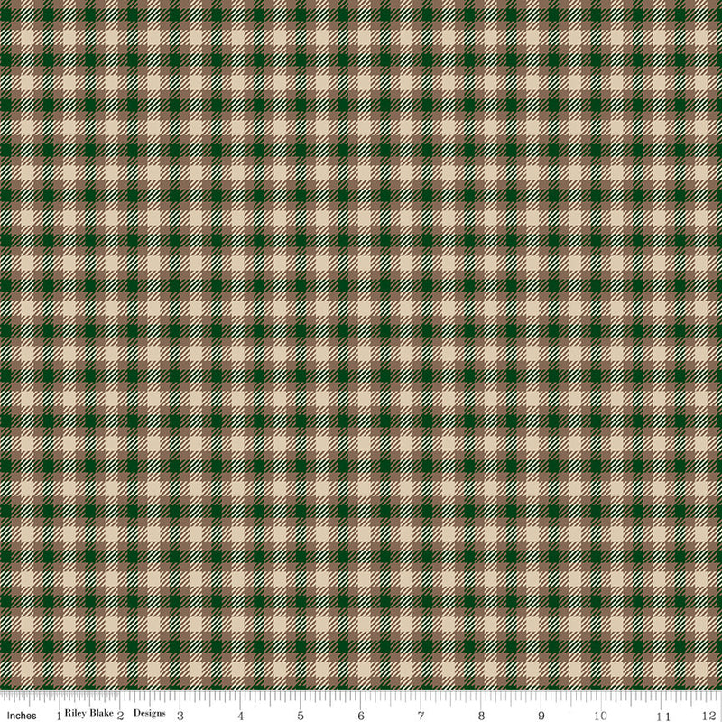 Plaid-Venture Club Scout Forest Yardage by The RBD Designers for Riley Blake Designs | C17042-FOREST