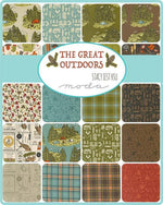 The Great Outdoors Soil Vintage Camping Yardage by Stacy Iest Hsu for Moda Fabrics | 20880 20