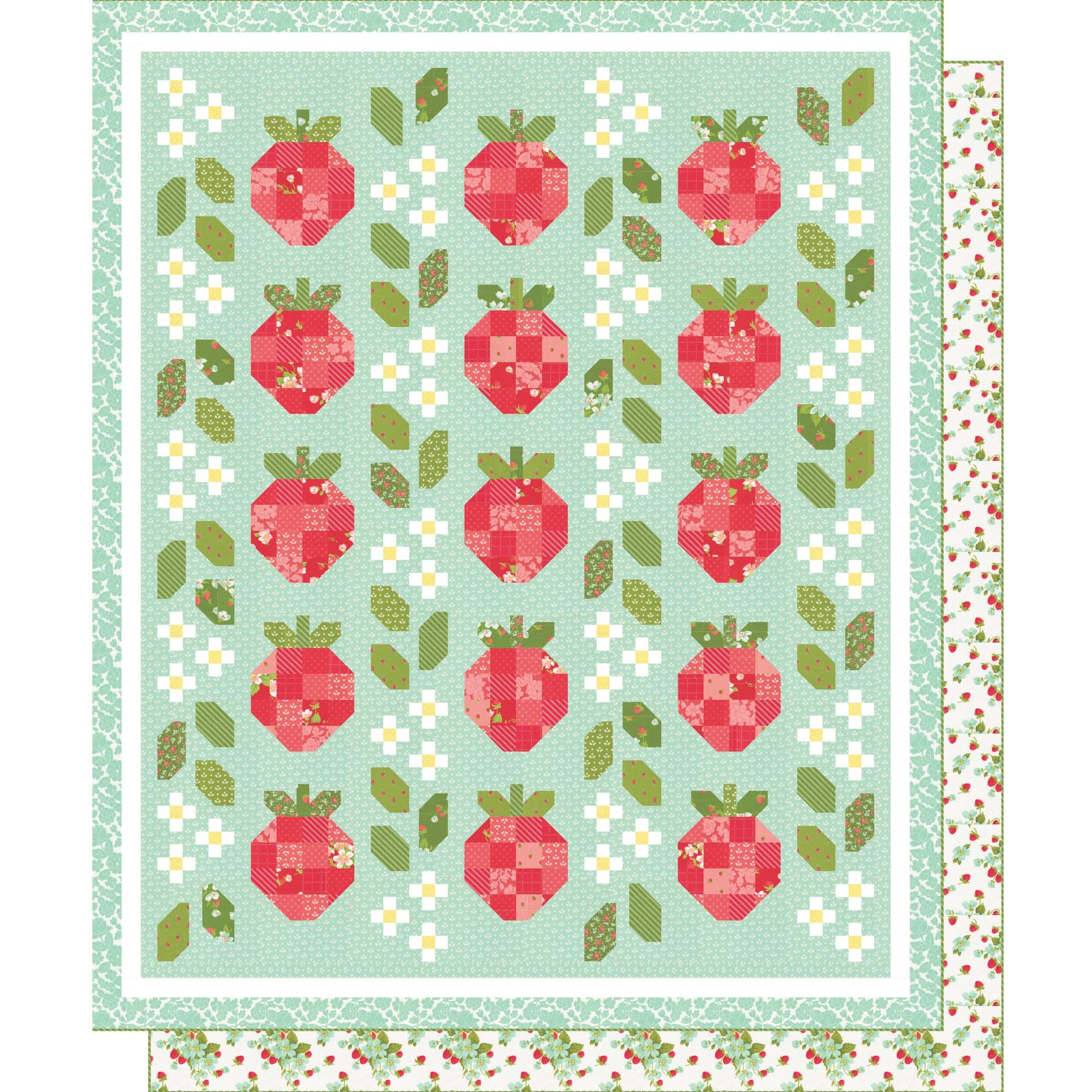 PRESALE Berries Quilt Kit Boxed With Bloomsberry by Camille Roskelley for Moda Fabrics | Quilt Size 66" x 79" | KIT55350