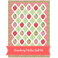 PRESALE Strawberry Patches Quilt Kit With The World of Strawberry Shortcake for Riley Blake Designs | Quilt Size is 59" x 81"