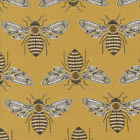 Bee Garden Bumblebee Metallic Honey by Gingiber for Moda Fabrics | 48411 15M