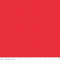 Picnic Florals Red Dots Yardage by My Mind's Eye for Riley Blake Designs | C14615 RED