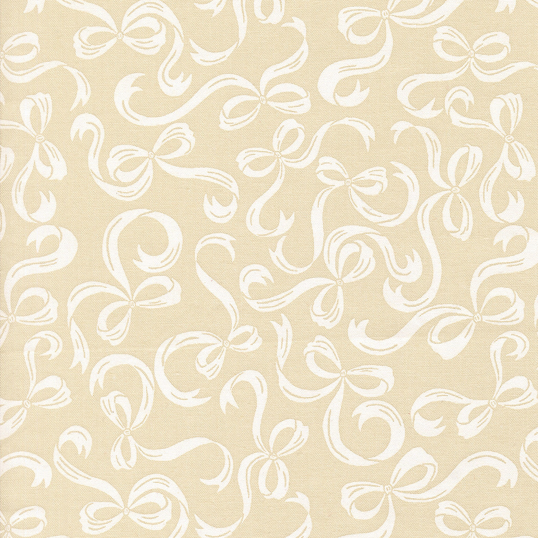 PRESALE Je T'aime Tie A Bow Lace White Yardage by Stacy Iest Hsu for Moda Fabrics | 20996 21
