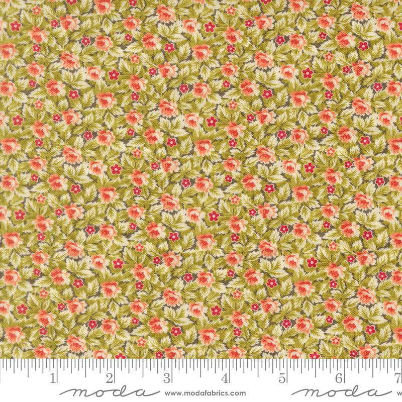 PRESALE Butternut and Sage Mums and Posies Sage Yardage by Fig Tree & Co for Moda Fabrics | 35443 30