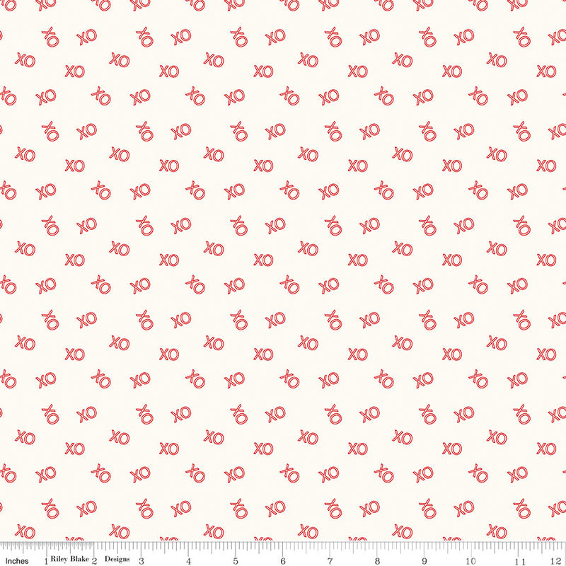 Sweetheart XO Cream by My Mind's Eye for Riley Blake Designs | C15504-CREAM