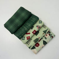 Evergreen Wishes Custom Fat Quarter Bundle Green by Traci Reed for Riley Blake Designs | 5 FQs | Curated Bundle