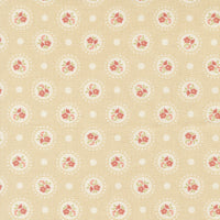 PRESALE Sunbonnet Flower Dots Almond Yardage by Heather Briggs of My Sew Quilty Life for Moda Fabrics | 31762 12