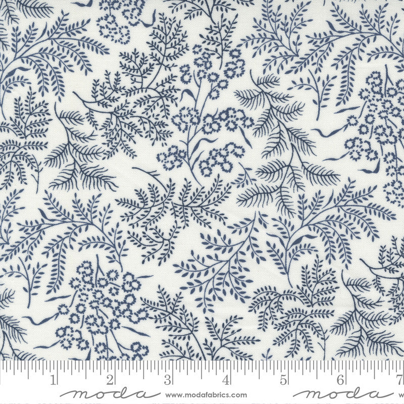 Nantucket Summer Sconset Cream Navy Yardage by Camille Roskelley for Moda Fabrics | 55261 21