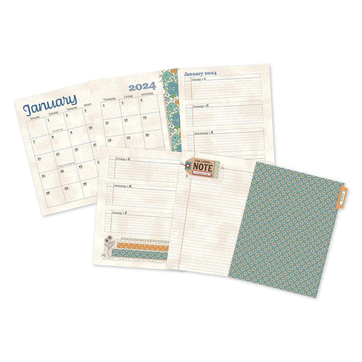 Sale! Lori Holt 2024 Sew & Stitch Binder Calendar (Binder not included ...