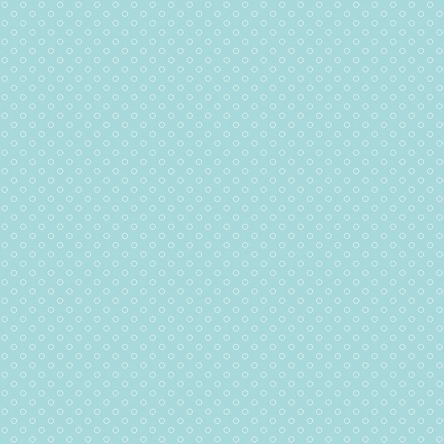 Whimsical Woodland Circle Dots Aqua Yardage by Tasha Noel for Riley Blake Designs | C17647-AQUA