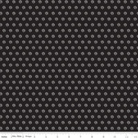 PRESALE Moonlit Trellis Daisies Black Yardage by My Mind's Eye for Riley Blake Designs | C18216-BLACK