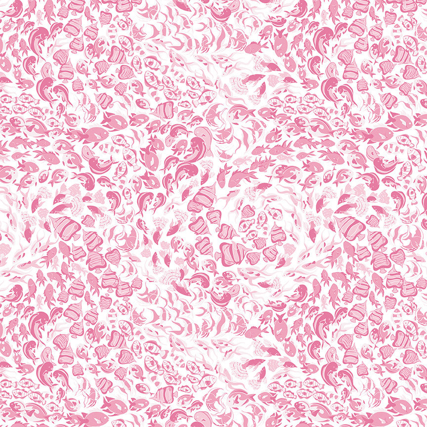 Reef Fish Pink Yardage by Corinne Wells for Riley Blake Designs | C17273-PINK