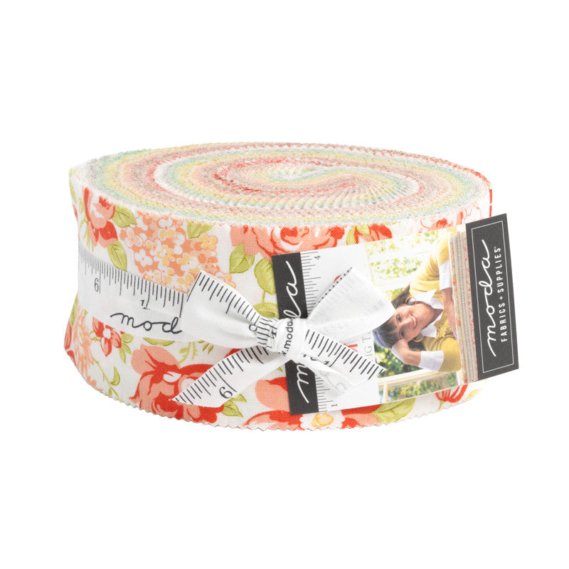 PRESALE Portofino Jelly Roll 2.5" by Fig Tree & Co for Moda Fabrics | 40 Precut 2.5" Strips | 35390JR