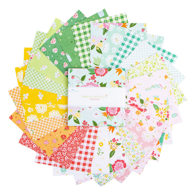 PRESALE Summer Skies and Fireflies 5" Stacker by Gracey Larson for Riley Blake Designs | 42 Precut 5" Squares