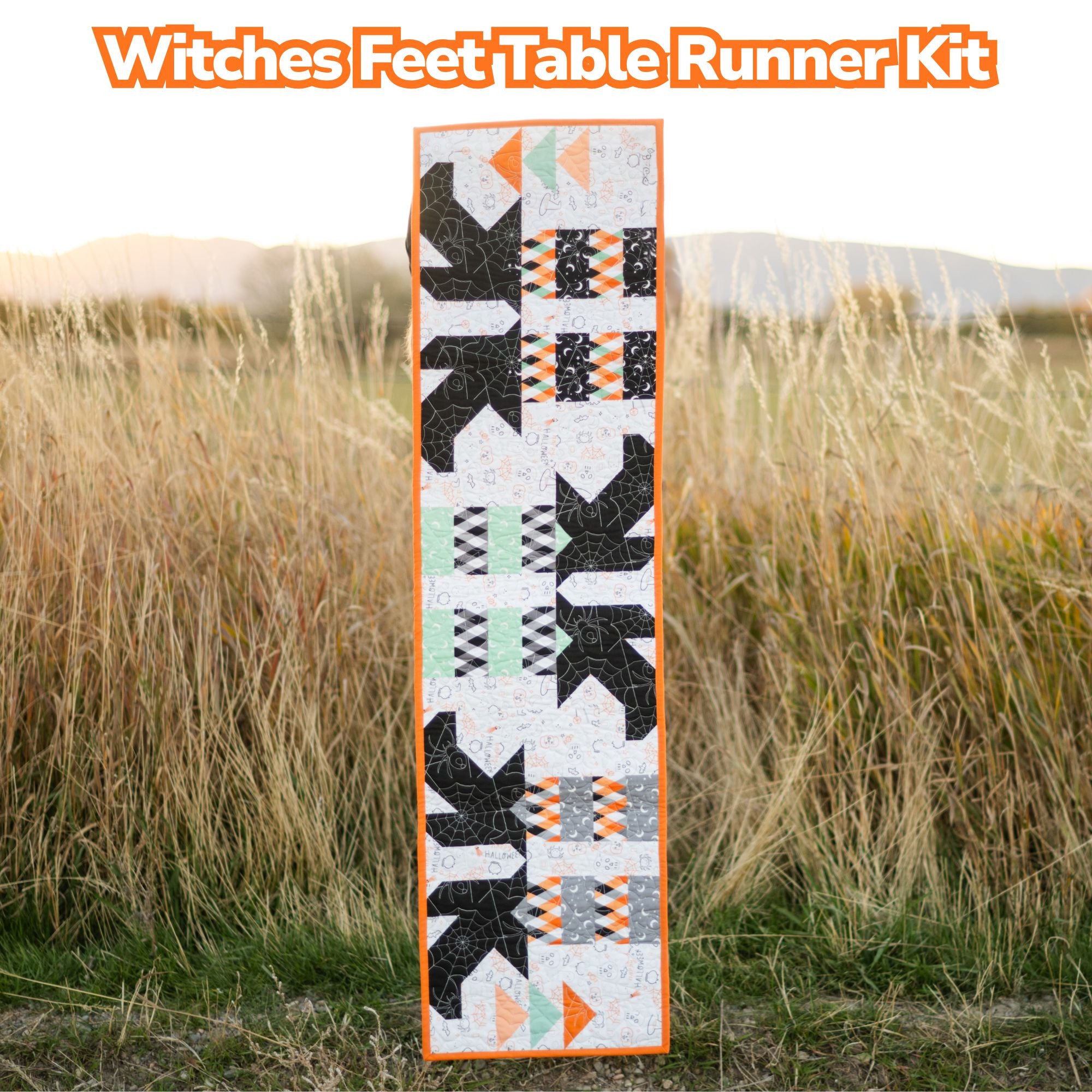 Frank and Friends Witches Feet Table Runner Kit Boxed by My Mind's Eye for Riley Blake Designs | KT-17470