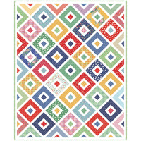 Four Square Custom Quilt Kit With Simple Pleasures by American Jane for Riley Blake Designs | Quilt Size 50" x 66"