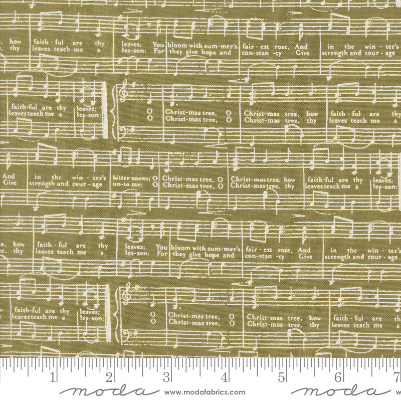 PRESALE Berry And Pine O Christmas Tree Sage Yardage by Lella Boutique for Moda Fabrics | 5244 12