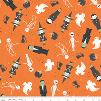 Frank and Friends Main Orange Yardage by My Mind's Eye for Riley Blake Designs | C17470-ORANGE