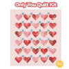 PRESALE Only You Custom Quilt Kit | Funny Valentine by Lizzy House for Moda Fabrics | Quilt Size 72" x 80"