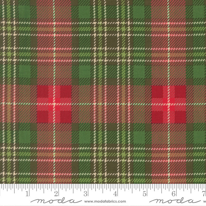 Holiday Cheer Christmas Plaid Evergreen Yardage by Stacy Iest Hsu for Moda Fabrics | 20977 14