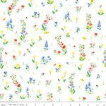 100 Aker Woods Picnic Meadow White Yardage by Jill Howarth for Riley Blake Designs | C15172-WHITE