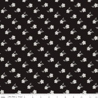 PRESALE Moonlit Trellis Blossoms Black Yardage by My Mind's Eye for Riley Blake Designs | C18211-BLACK