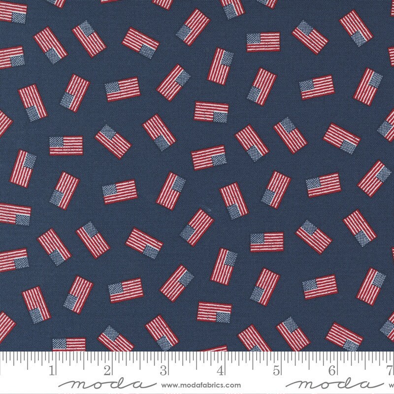 Stateside Navy Flag Yardage by Sweetwater for Moda Fabrics | 55612 13