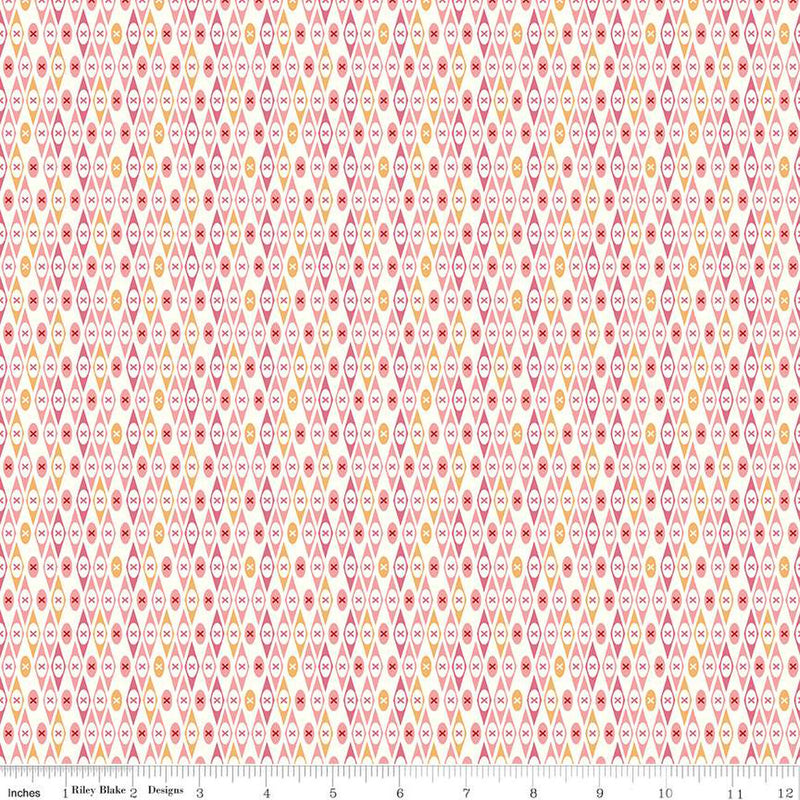 Bee Vintage Pink Edith Yardage by Lori Holt of Bee in my Bonnet for Riley Blake Designs |C13084-PINK