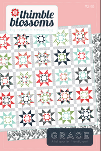 Grace Quilt Pattern by Camille Roskelley of  Thimble Blossoms | FQ Friendly!