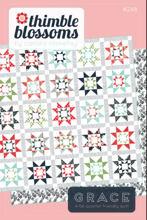 Grace Quilt Pattern by Camille Roskelley of  Thimble Blossoms | FQ Friendly!