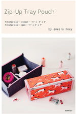 Zip-up Tray Pouch Pattern by Aneela Hoey Patterns